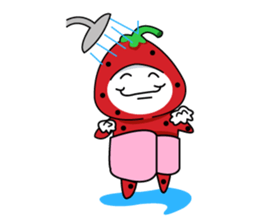 strawberry cute sticker #5644799