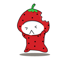 strawberry cute sticker #5644800