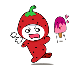 strawberry cute sticker #5644801