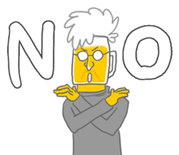 Drinking of charisma "Mr. beer" sticker #5645743