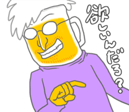 Drinking of charisma "Mr. beer" sticker #5645747