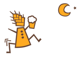 Fairy of craft beer, its name Mugijin sticker #5646253