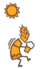 Fairy of craft beer, its name Mugijin sticker #5646254