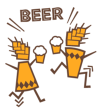 Fairy of craft beer, its name Mugijin sticker #5646265