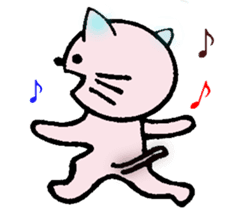 Friend of the white cat sticker #5646977