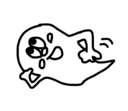 Borupen Graffiti ghost sticker #5647239
