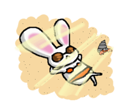 The rabbit Sticker2 which can be used sticker #5647647
