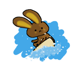 The rabbit Sticker2 which can be used sticker #5647648