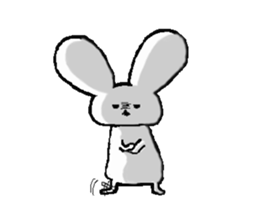 The rabbit Sticker2 which can be used sticker #5647651
