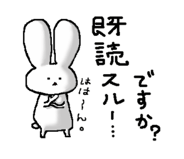 The rabbit Sticker2 which can be used sticker #5647661