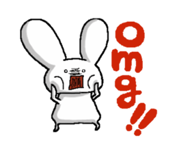 The rabbit Sticker2 which can be used sticker #5647662