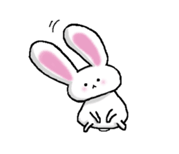 The rabbit Sticker2 which can be used sticker #5647667