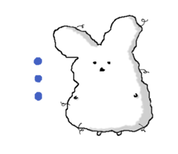The rabbit Sticker2 which can be used sticker #5647669