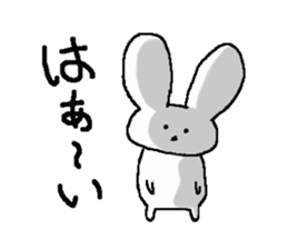 The rabbit Sticker2 which can be used sticker #5647672