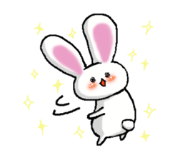 The rabbit Sticker2 which can be used sticker #5647673