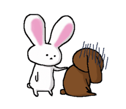 The rabbit Sticker2 which can be used sticker #5647674