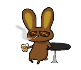 The rabbit Sticker2 which can be used sticker #5647675