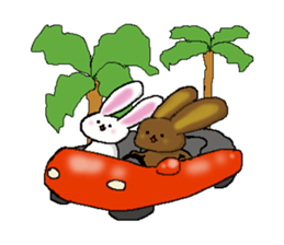 The rabbit Sticker2 which can be used sticker #5647676