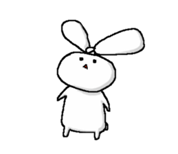 The rabbit Sticker2 which can be used sticker #5647677