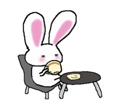 The rabbit Sticker2 which can be used sticker #5647678
