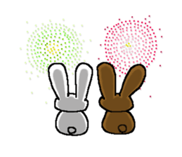 The rabbit Sticker2 which can be used sticker #5647680