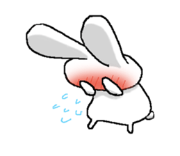 The rabbit Sticker2 which can be used sticker #5647681