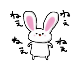 The rabbit Sticker2 which can be used sticker #5647683
