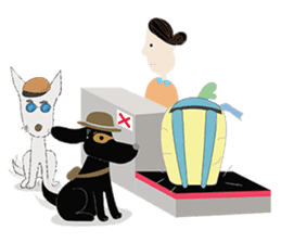 Sitang & Bobo the travellers sticker #5648208