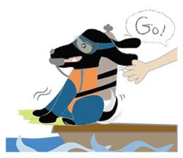 Sitang & Bobo the travellers sticker #5648222