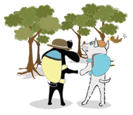 Sitang & Bobo the travellers sticker #5648233