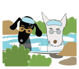 Sitang & Bobo the travellers sticker #5648235