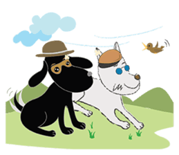 Sitang & Bobo the travellers sticker #5648238