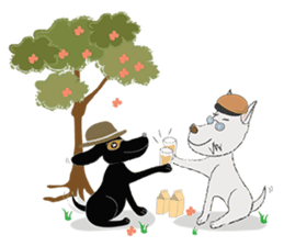 Sitang & Bobo the travellers sticker #5648239