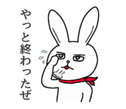 Wow cool rabbit sticker #5650018