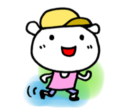 Marathon runners sticker #5650091