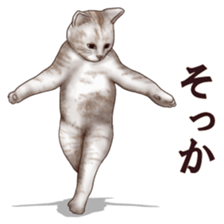 Strange pose cat sticker #5650232