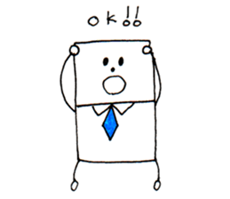 My mother's work  "nitio-kun" sticker #5650495