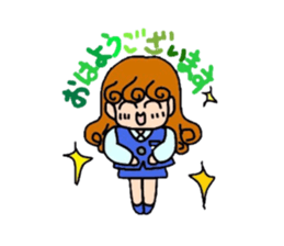 reaction of the women company employees. sticker #5651364