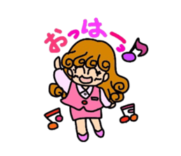 reaction of the women company employees. sticker #5651365