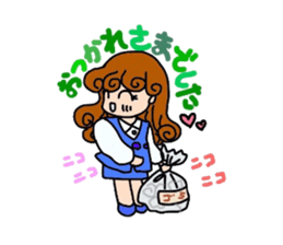 reaction of the women company employees. sticker #5651366