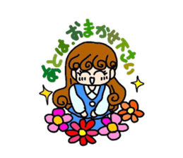 reaction of the women company employees. sticker #5651380