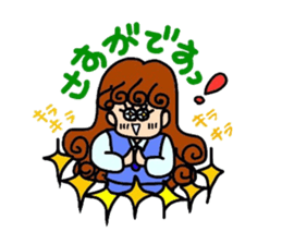 reaction of the women company employees. sticker #5651394