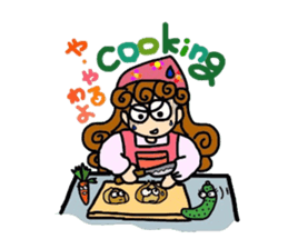 reaction of the women company employees. sticker #5651400