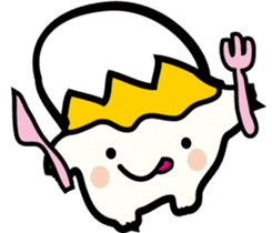 Happy Tamagon and his friends sticker #5651493