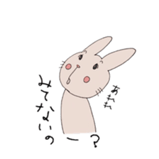 Daily life of a rabbit and a chick sticker #5651909