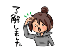 Hoodie Girl "Parka-chan" sticker #5653054