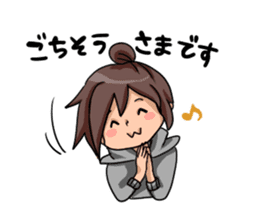 Hoodie Girl "Parka-chan" sticker #5653061