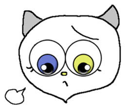 Mysterious cat odd eye sticker #5653314