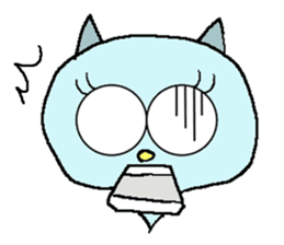 Mysterious cat odd eye sticker #5653316
