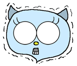 Mysterious cat odd eye sticker #5653317